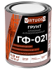 Грунтовка по металлу и дереву ГФ-021 серая матовая 0,9кг алкидная  ГОСТ VIRTUOSO; 11588628